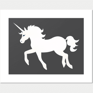 Silhouette of Majesty: The Elegant Unicorn in Motion Posters and Art